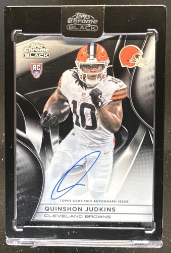 2025 Topps Chrome Black Quinshon Judkins Auto Autograph RC #RAU-QJ Browns Rookie