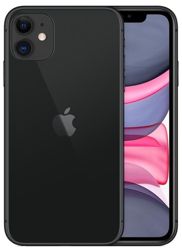 iPhone 11 64GB iOS 15.6.1 Odblokowany SIM 4G Czarny Telefon komórkowy Smartphone - Zdjęcie 2 z 2