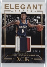 2019 Noir Elegant Decor Rookie Jerseys Prime 8/10 Nickeil Alexander-Walker fi8