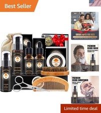 Complete Beard Grooming Set  Sandalwood  Sweet Orange  Perfect Gifts for Him