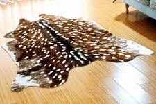 Faux Cowhide Rug Animal Skin Area Rug Deer Rug Cow Hides and Skins Mat Sika D...