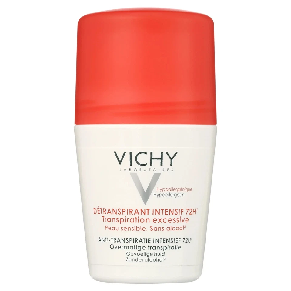 VICHY Desodorante Intensivo Roll On Antitranspirante 72H Resistente al Estrés - 2X50ml Foto 4 de 4