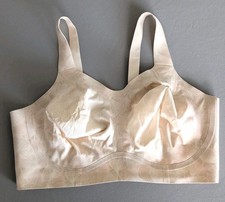 Evelyn Bobbie 2XL Beyond Bra Wireless Comfort Support Beige Nude Floral