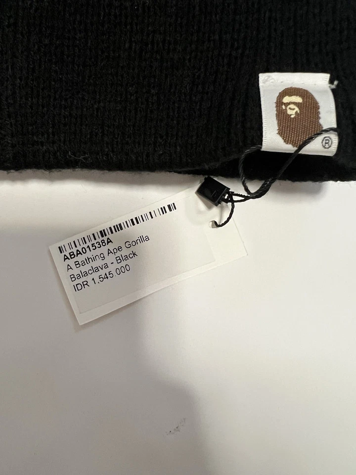 Balaclava tejido cara mono BAPE 2014 NEGRO Foto 4 de 4