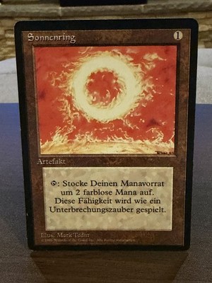 Sol Ring German FBB Vintage MTG: Magic The Gathering NM+ Tiny Flaw Never Played