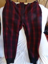 vintage woolrich red/black plaid hunting pants