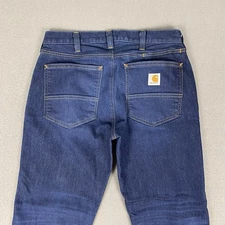 Carhartt Force Jeans Mens 32x30 Fits (32x29) Blue Denim Work Wear BD4945-M