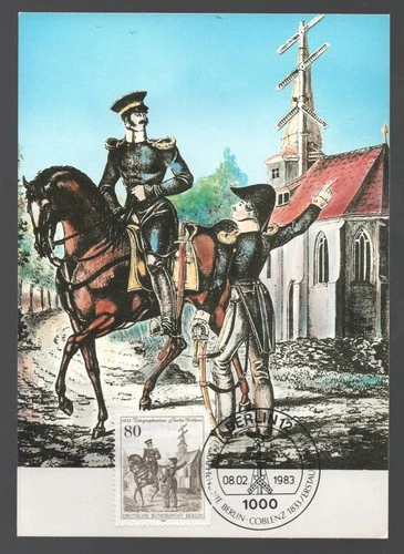 Germany Berlin 1983 Coblenz Optical Telegraph Maxi FDC. First Day Cover. SG B655