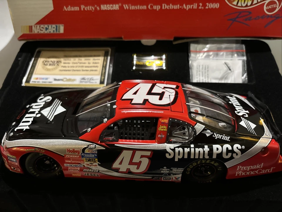 ADAM PETTY #45 Sprint Chevrolet Winston Cup Debut 1:24 Nascar Diecast 98/3120 Foto 2 de 4