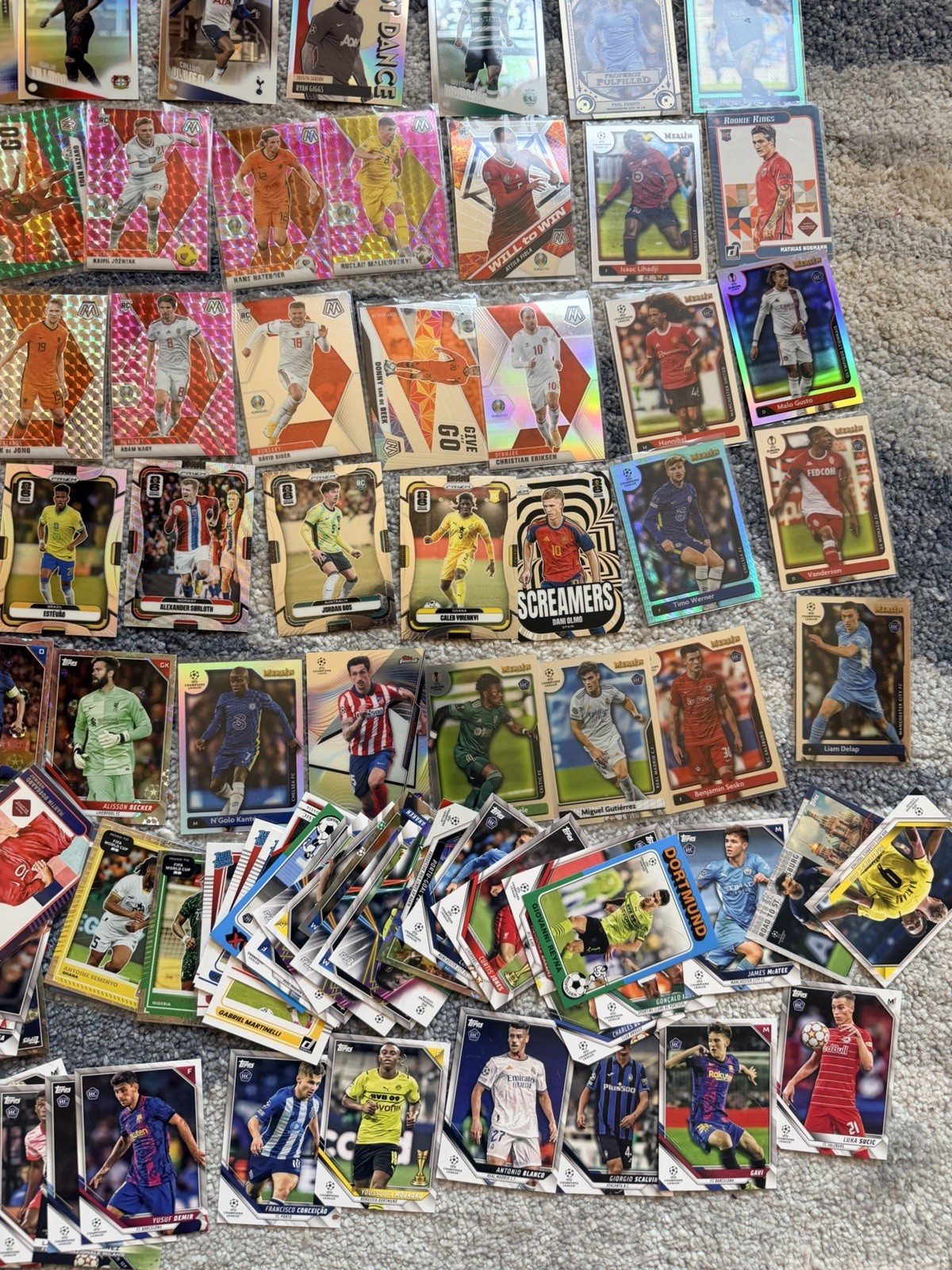 250 Card Soccer Lot Prizm World Cup Topps Chrome UEFA MLS Rookies Refractors ⚽️ view 5