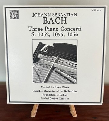 J.S. Bach, Three Concerti , Piano & String,  Chamber Orch of Gulbenkia, Lp, NM