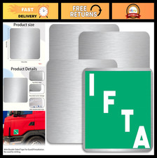 4 Pack Stainless Steel Flat Permit Panels - 4x4" Universal Metal Plates, Rustpro