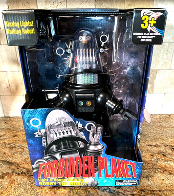 Walmart 14'' Forbidden Planet ROBBY B/O Lights Sounds & Walks MIB  ! !