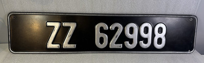 Irland Irish Temporary Import Export Nummernschild ZZ-62998