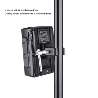Adjustable V Mount Battery Adapter With Clamp For Light Stand Tripod