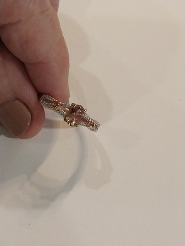 PREMIUM BLUSH TOURMALINE & Moissanite Rose Rng/18KVermeil/Slvr,sz 9, TCW=1.75 Ct - Afbeelding 8 van 17