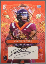 Kyron Drones /2 2024 Wild Card 5 Card Draw Rookie RC Auto Red King Virginia Tech