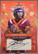 Kyron Drones /2 2024 Wild Card 5 Card Draw Rookie RC Auto Red King Virginia Tech