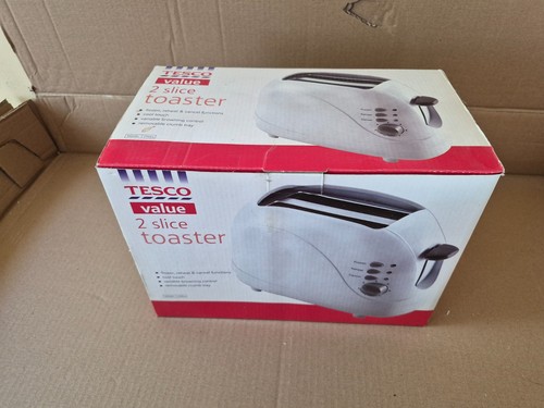 Tesco 2 slice toaster bread cooker vintage retro advertising