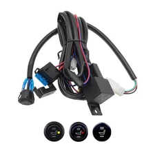 12V Universal Carbon Fiber Car Heated Seat Heater Kit With Built-in Switches