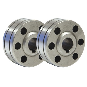 Galets acier type B GYS 1/1.2mm pour l'entraînement du fil de soudure par lot de 2