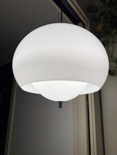 HARVEY GUZZINI Space Age 70s White Acrylic Pendant Lamp BURGOS 3018 by STUDIO 6G