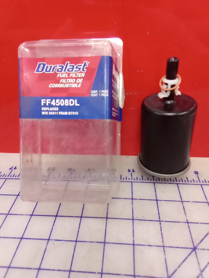 Filtro de combustible Duralast FF4508DL, reemplaza Wix 33311, Fra G7315, nuevo stock antiguo,... Foto 2 de 4