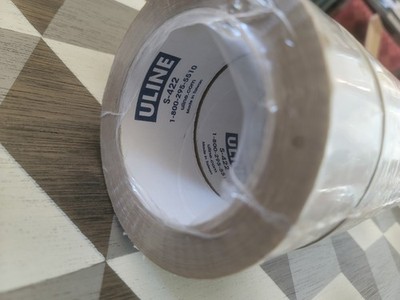 6 pack Uline #S-422 Industrial Pack & Ship Tape 2'' x 110 yds Tan
