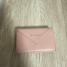 Balenciaga Pink Leather Business Card Holder Limited Edition Women's accessories
