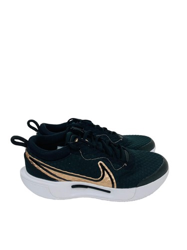 Nike Court Womens Zoom Pro HC Black Metallic Bronze Tennis Shoes DH0990-091 Sz 8 - Picture 2 of 9