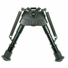 Pivot Tilting Rifle Bipod 6" to 9" Spring Return Huntin Bipod Sling Swivel Mount