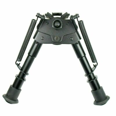 Pivot Tilting Rifle Bipod 6'' to 9'' Spring Return Huntin Bipod Sling Swivel Mount