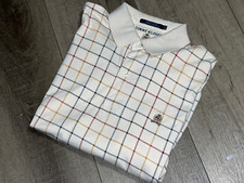 VTG 90s Tommy Hilfiger Long Sleeve Striped Polo Crest Logo Men's Size XL