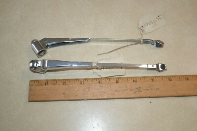 British Trico Wiper Arms NOS Chrome Mint Matched pair Nut on Top 1930's 1940's