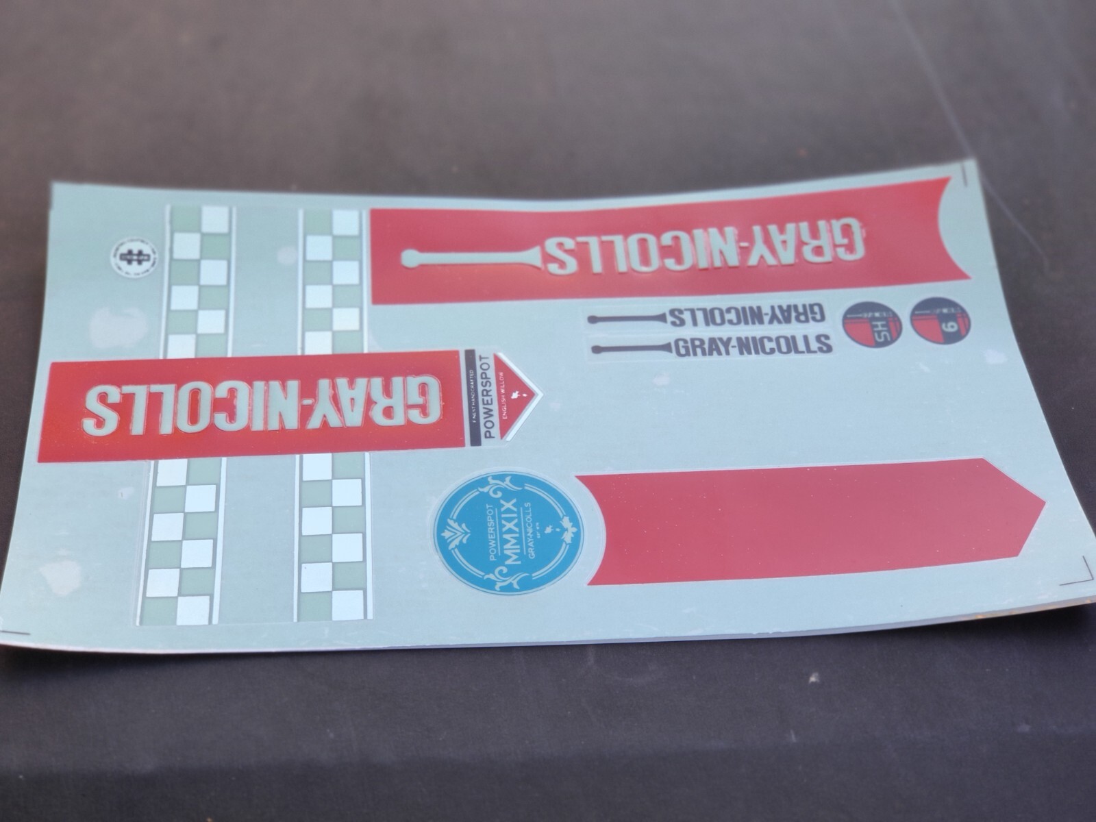 3D EMBOSSED CRICKET BAT STICKERS eBay