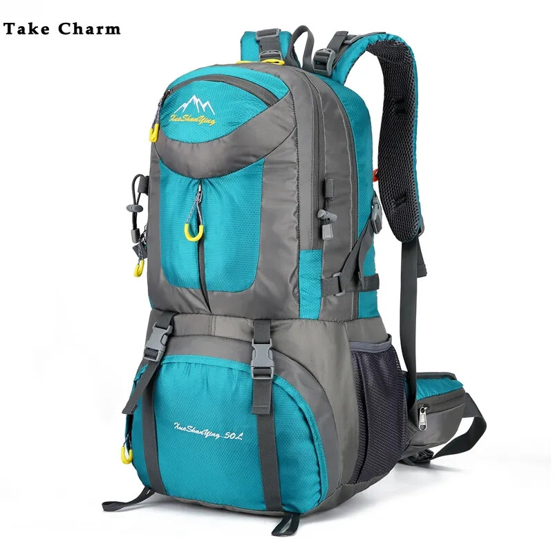 Hiking Backpack Men Outdoor Backbag Male Sport Back Pack Travel Package Black-image