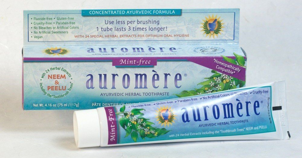 Зубная паста Auromere Ayurvedic Products без мяты, 4,16 унции