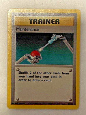 1x Maintenance - 83/102 - Trainer - Base Set - Pokémon Card - LP