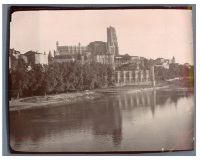 Tirage Argentique Vintage De La Cathédrale D'Albi (France) - Circa 1905, Format 9x12 Cm