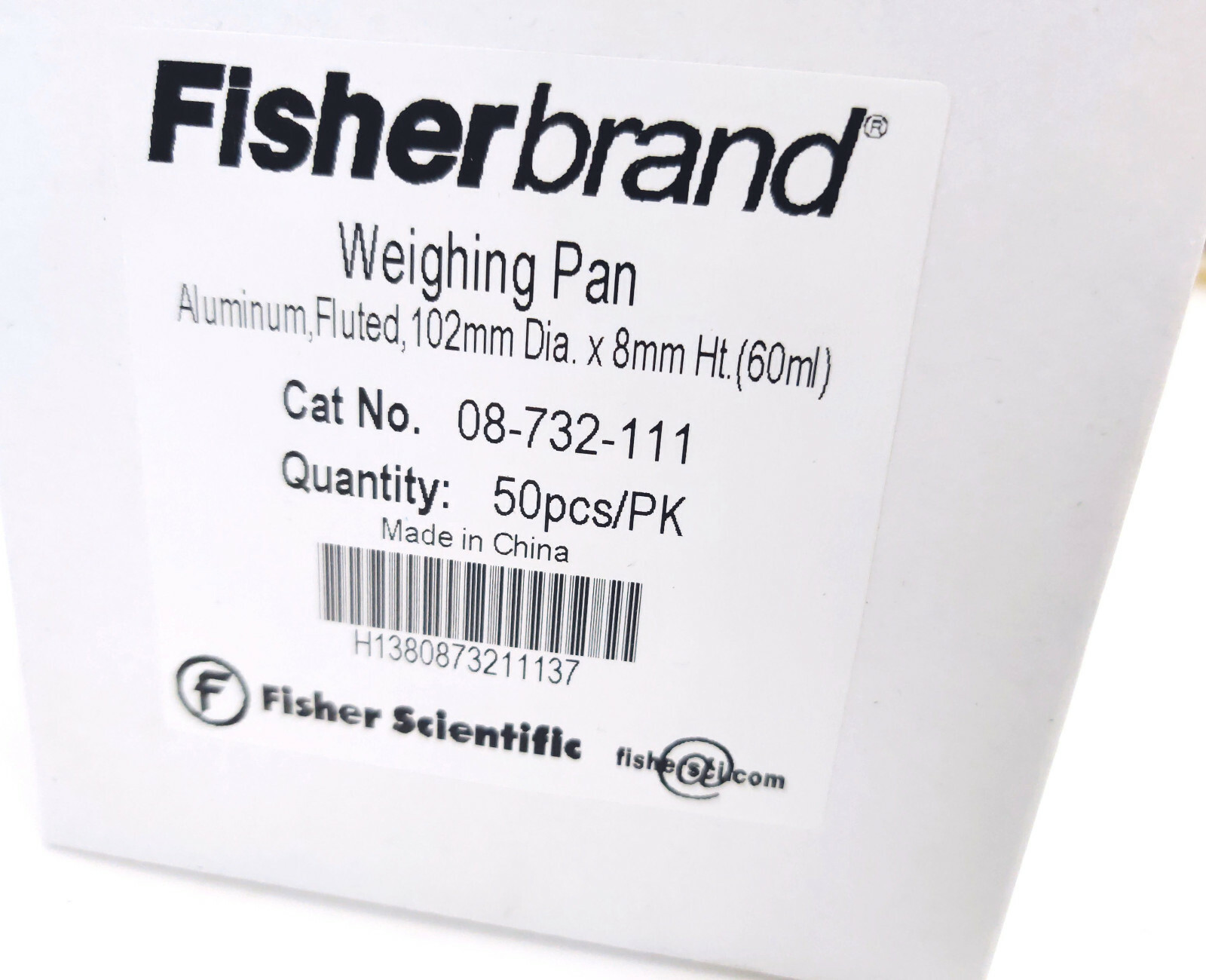 Fisherbrand 08732111 Disposable Aluminum Weighing/Drying Pans 60 mL