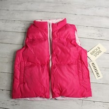 Birch Stone Girl's Sleeveless Puffer Jacket Vest Size 12 Pink Reversible