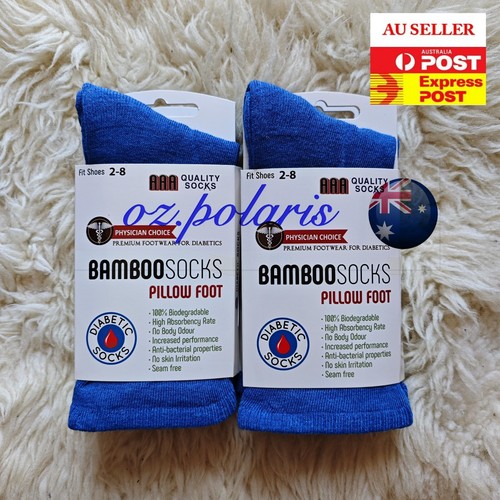 6 Pairs Size 2-8 Top Quality Bamboo Loose Top Dress Socks Medical Circulation - Picture 12 of 12