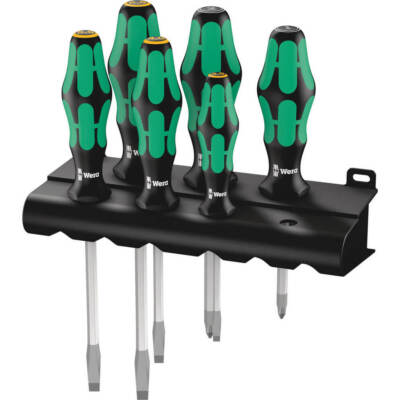 Wera 6-teiliges Kraftform Plus 334/355/SK/6 Schraubendreher-Set