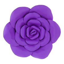 Mega Crafts - 16" Handmade Paper Pedal Flower - Purple, 1PC