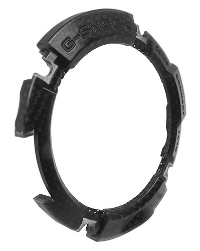 Bezel (Lunette) Casio résine noire AWG-100C-1A AWG-100C-1 AWG-100C
