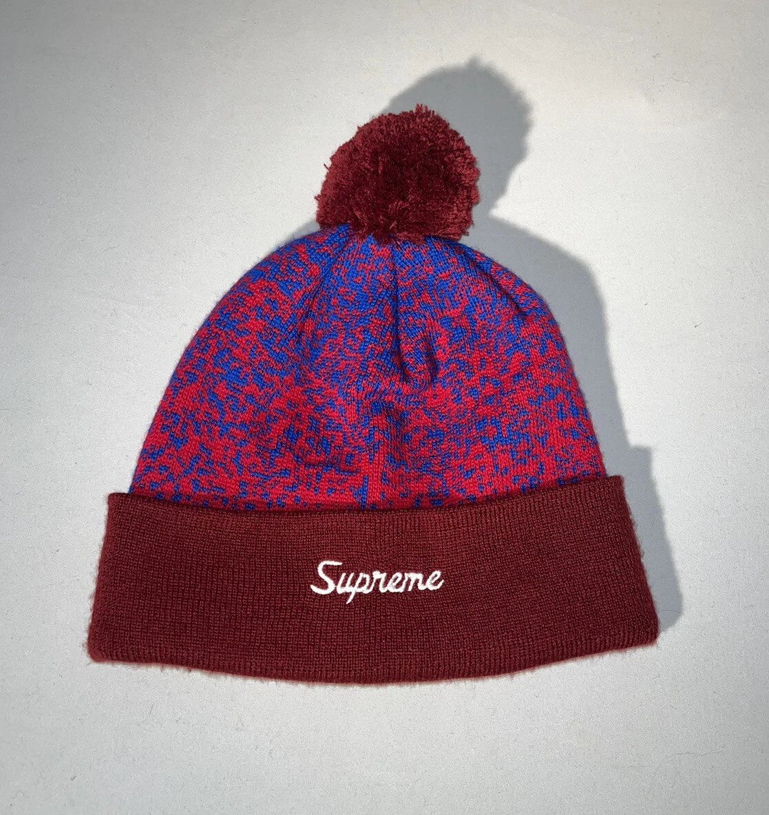 Supreme F/W '12 Speckle Beanie Bourgogne