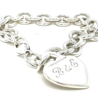 Tiffany & Co Heart Tag Bracelet Sterling Silver | eBay