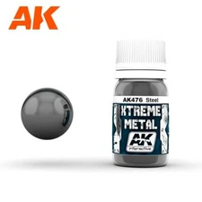 AK Interactive AK476 Xtreme Metal Steel 30ml - US