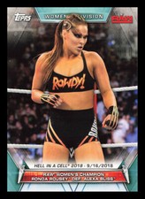2019 Topps WWE Womens Division Base #84 Raw Champion Rousey def. Alexa Bliss