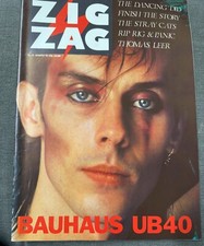 Zigzag Magazine No 121 January 1982 Bauhaus UB40 Stray Cats Lydia Lunch Rip Rig